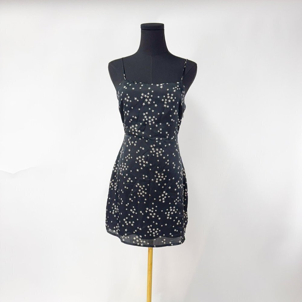 BRAND NEW WITHOUT TAGS COTTON CANDY LA SATIN STAR DRESS SUMMER MINI DRESS - Picture 7 of 7